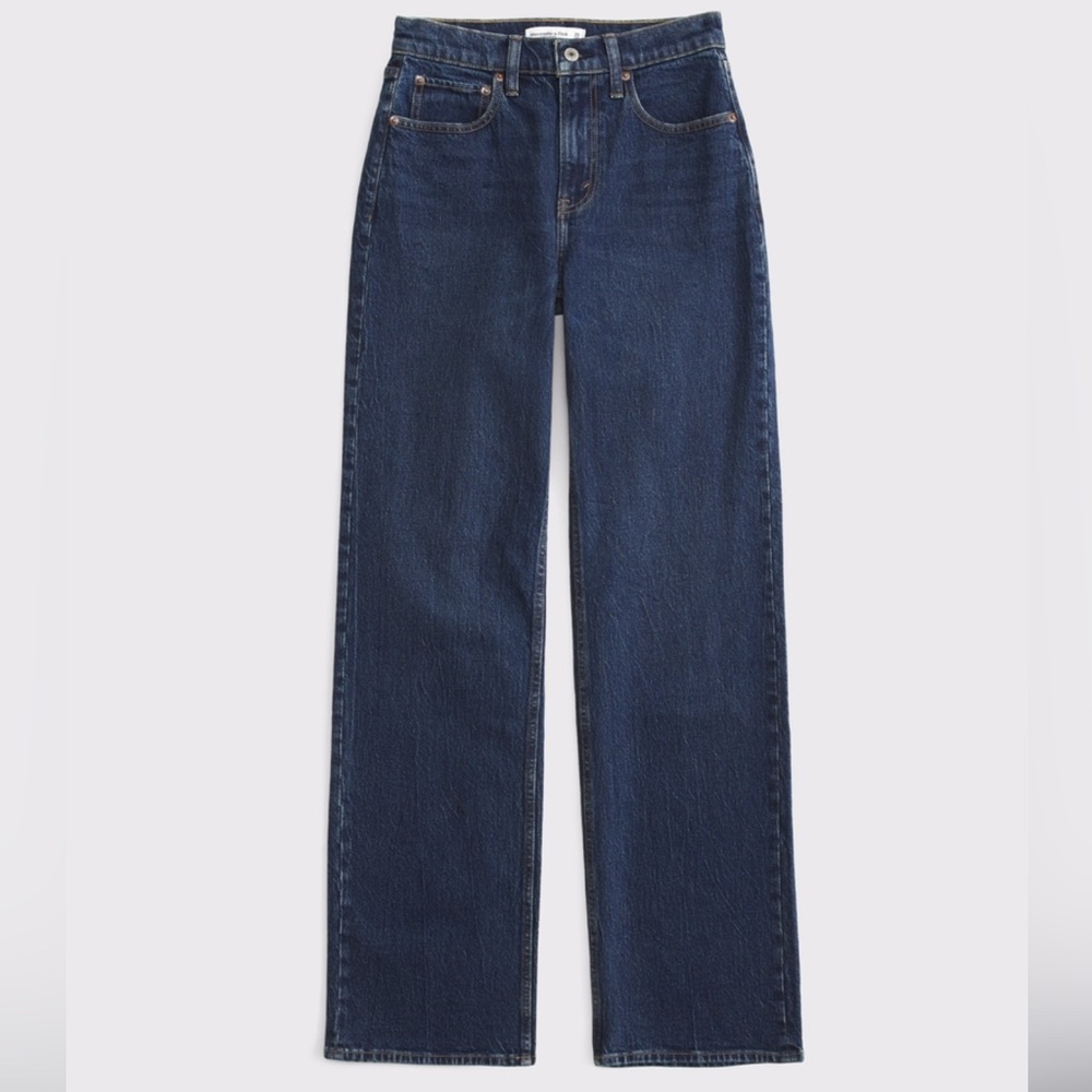 Abercrombie & Fitch Curve Love High Rise 90s Relaxed Jeans